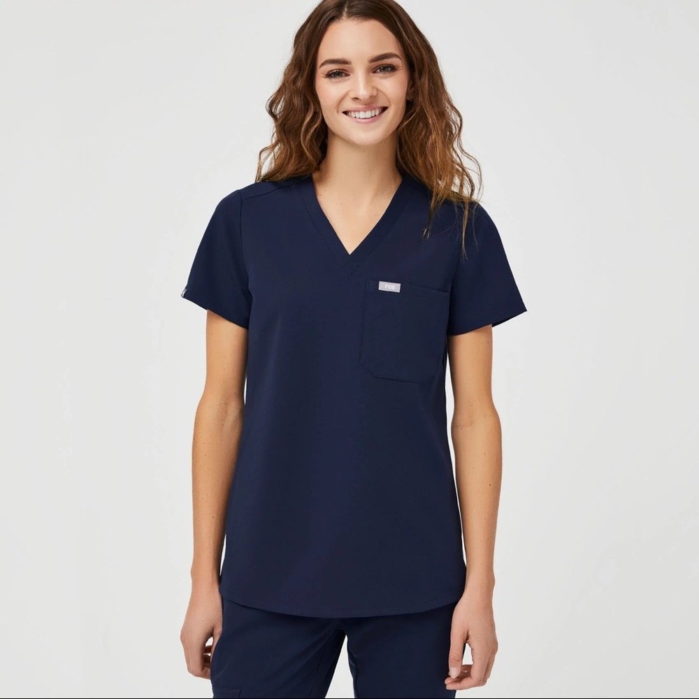 Figs Navy Blue Scrub Set